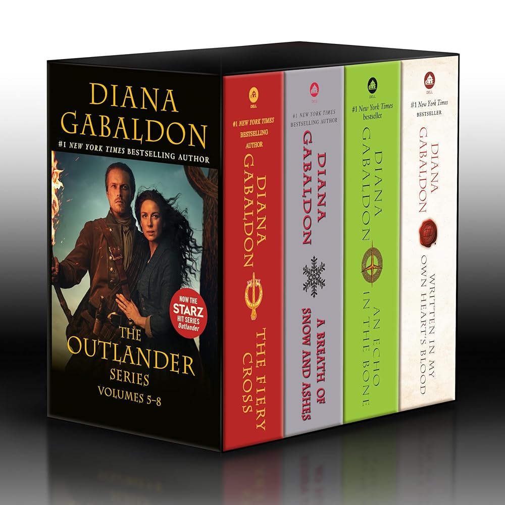 Outlander Volumes 5-8 (4-Book Boxed Set): The Fiery Cross, A Breath of Snow and Ashes, An Echo in the Bone, Written in My Own Heart's Blood (Outlander, 5-8) cover image