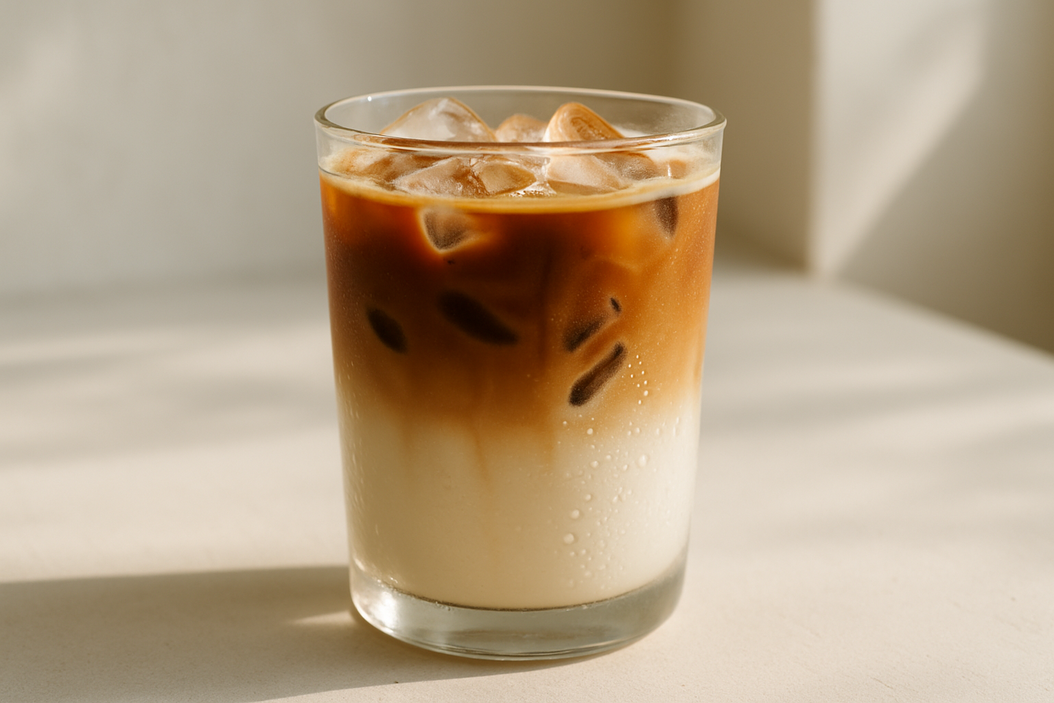 picture of an iced macchiato