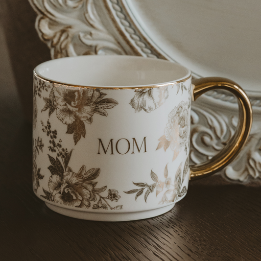 Gold Mom Coffee Mug - Spring & Mother's Day Gifts