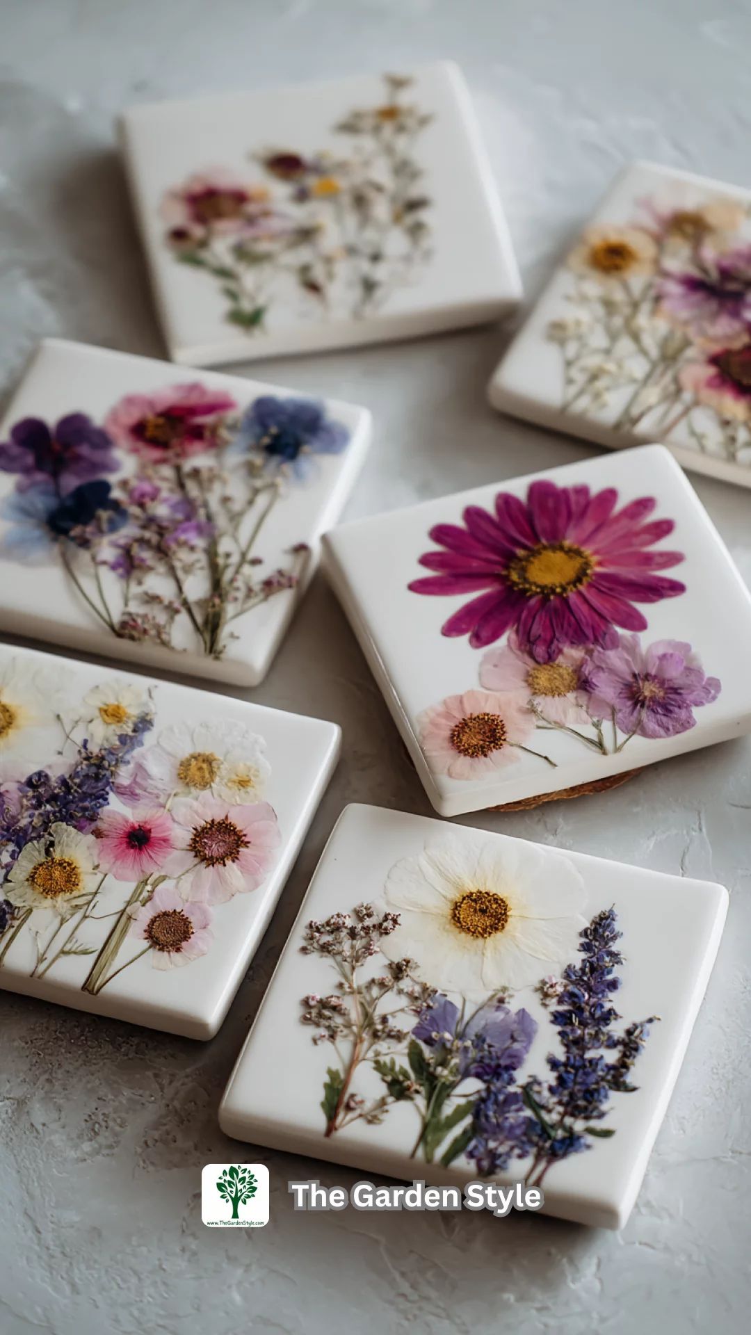 Pressed Flower Coaster Class: March 21st